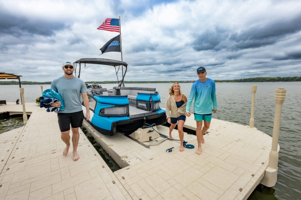 Captain Lou and the Floating Docks Florida team