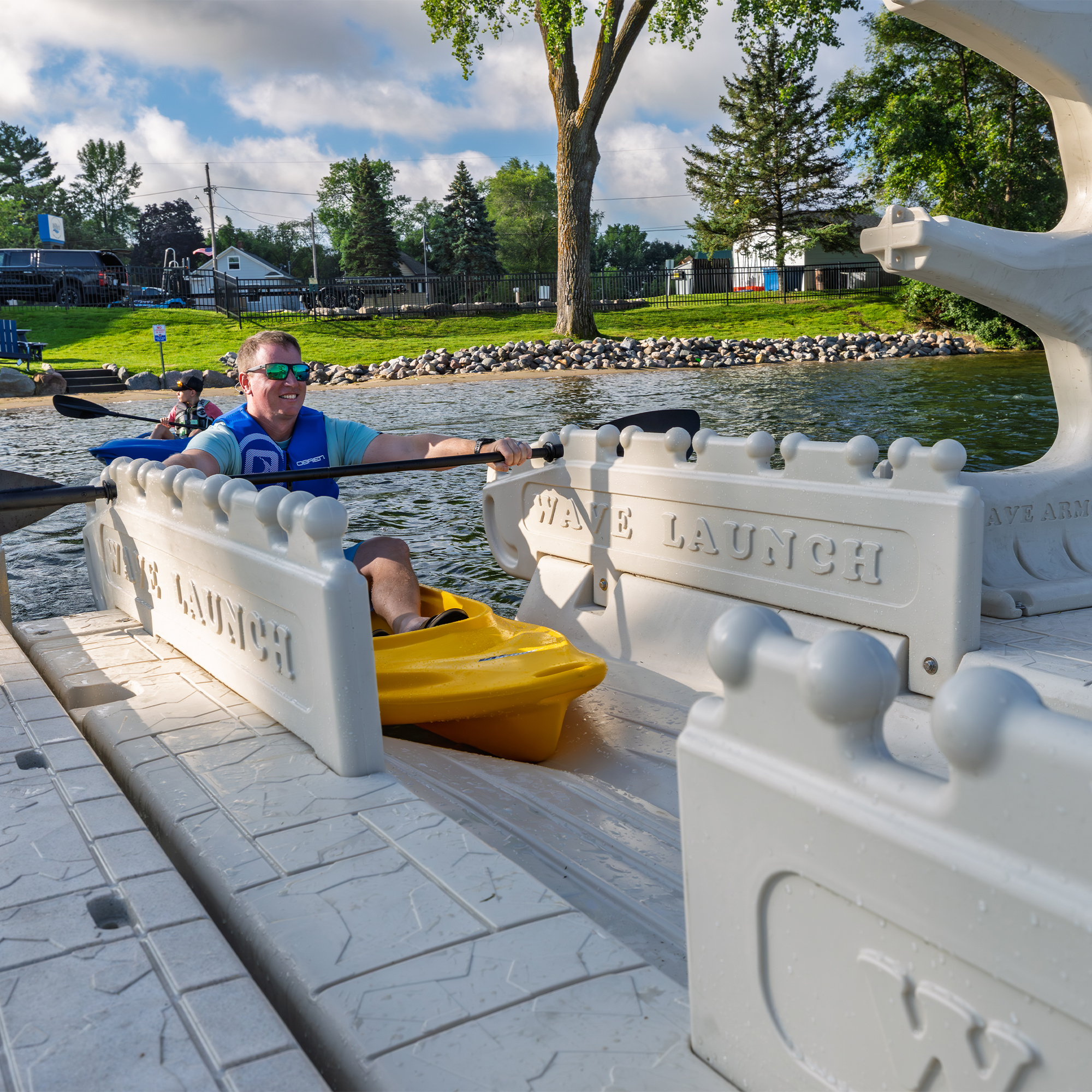 Kayak Launch with 2 Rails 4
